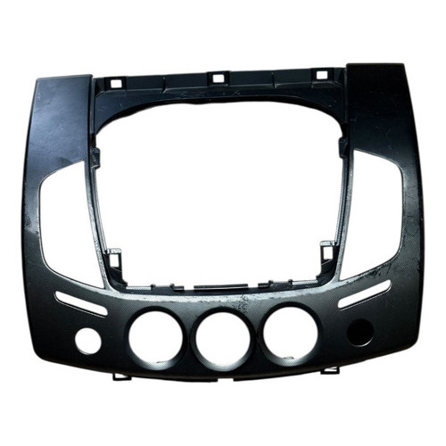 Moldura Central Radio Painel L200 Triton 2007 A 2013 Marcas Cinza