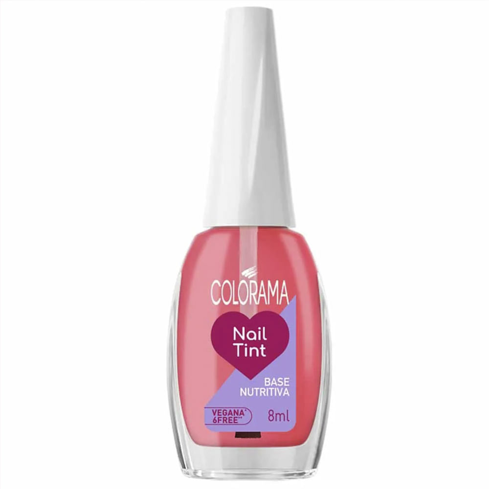 Base Nutritiva Colorama Salva Unhas Nail Tint Rosa Translúcido 8ml em Oferta na Shopee