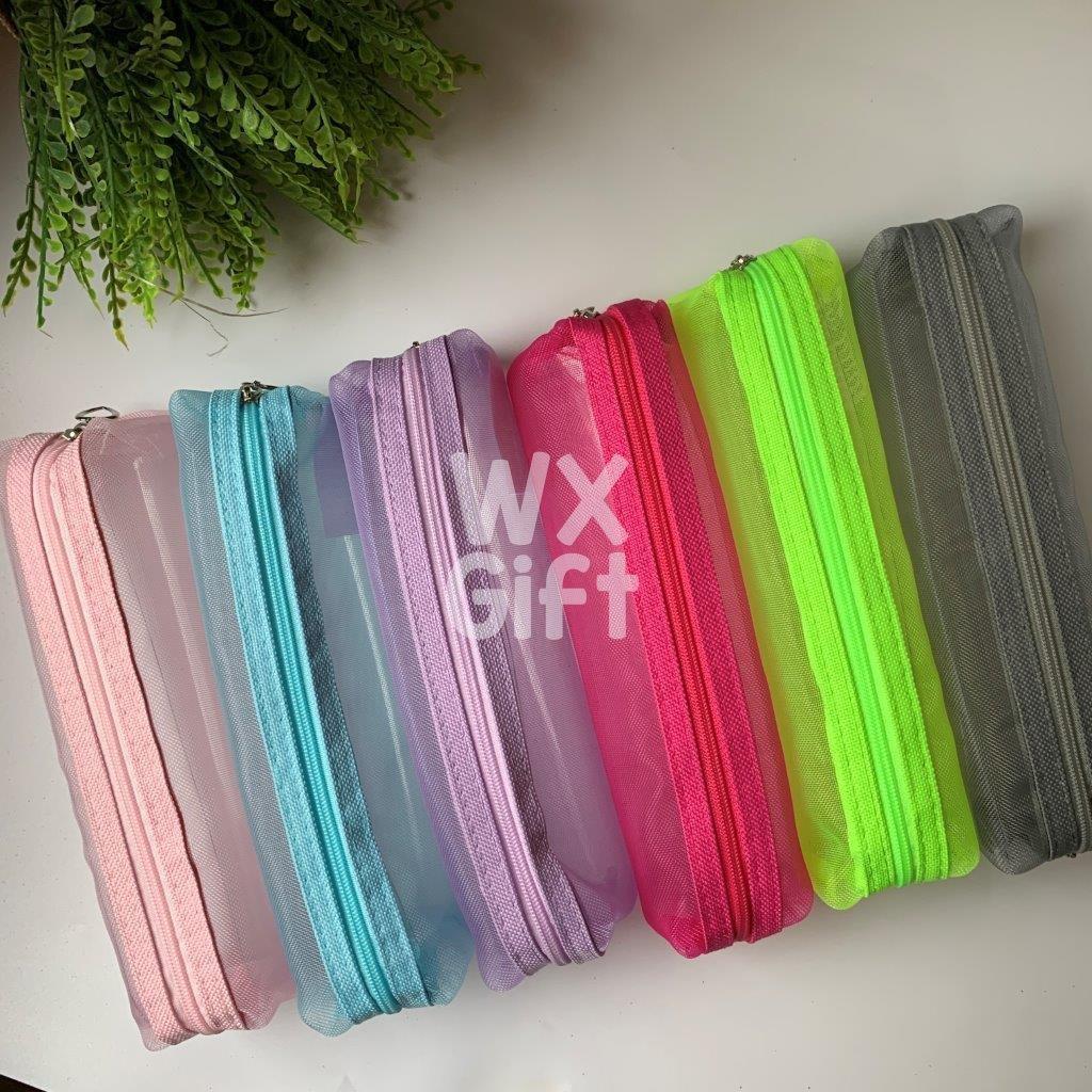 Estojo Porta Objetos de Poliamida Fibra Transparente - Interponte / WX Gift