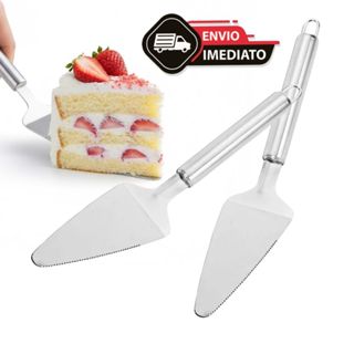 Espátula de Bolo em Inox Reforçado | Utensílio de Cozinha para Servir, Fatiar e Decorar Sobremesas em Oferta na Shopee