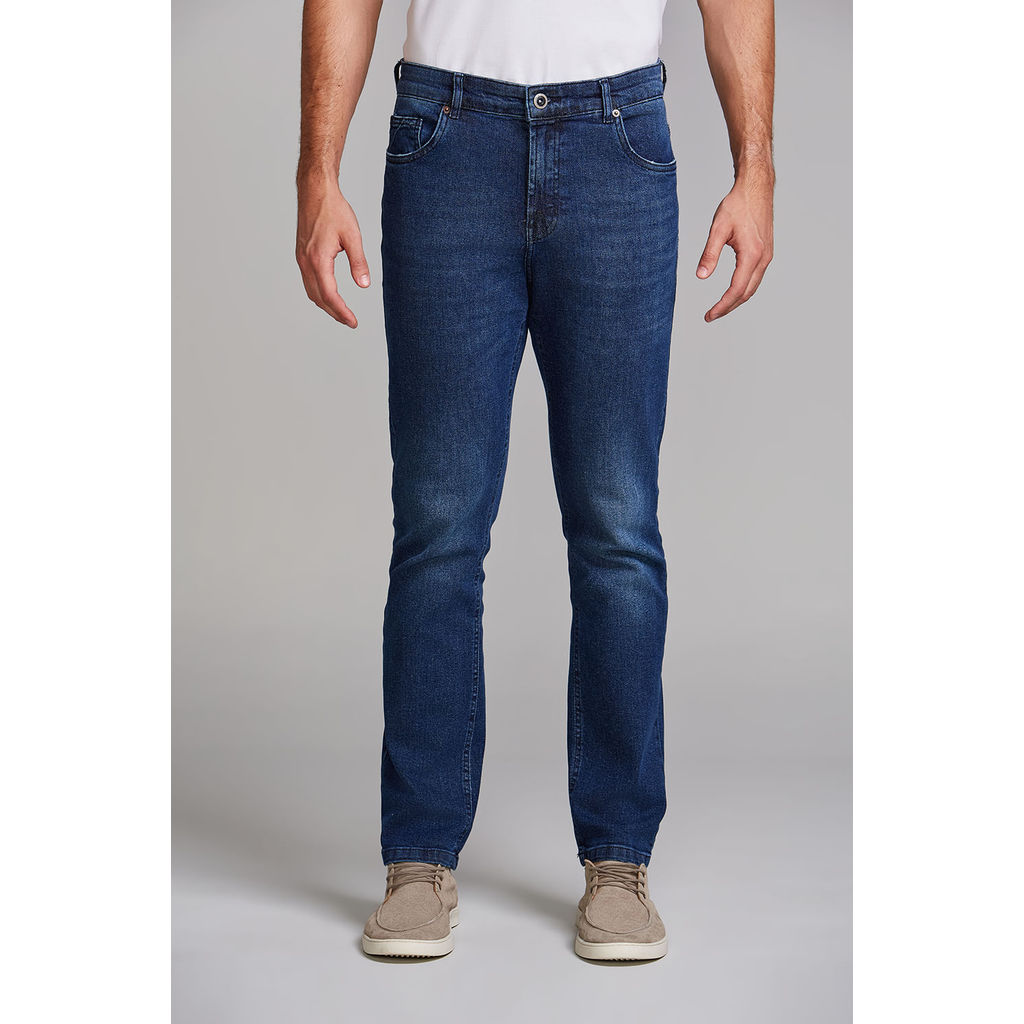 Calça Jeans Slim Fit - Lavagem Escura
