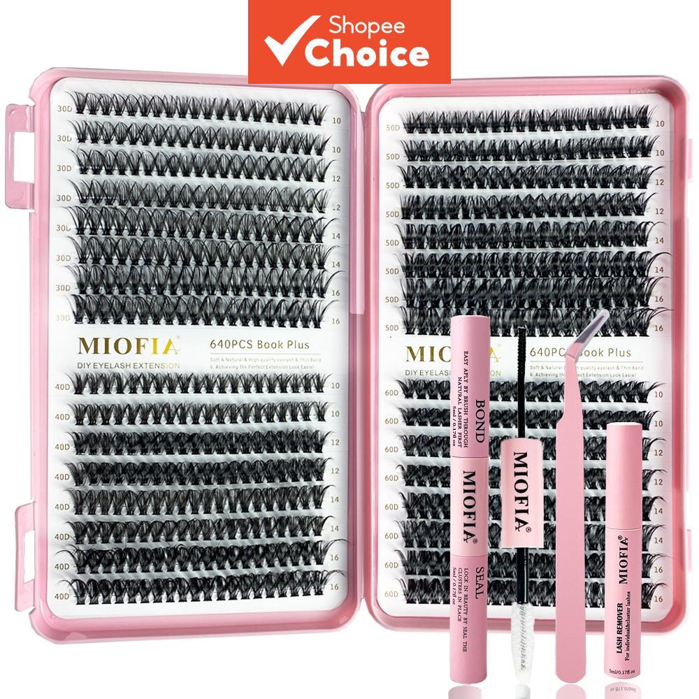 Kit De Cílios 30-60D 10-16mm Comprimento Misto 640 Unidades Conjunto De Extensão DIY em Oferta na Shopee