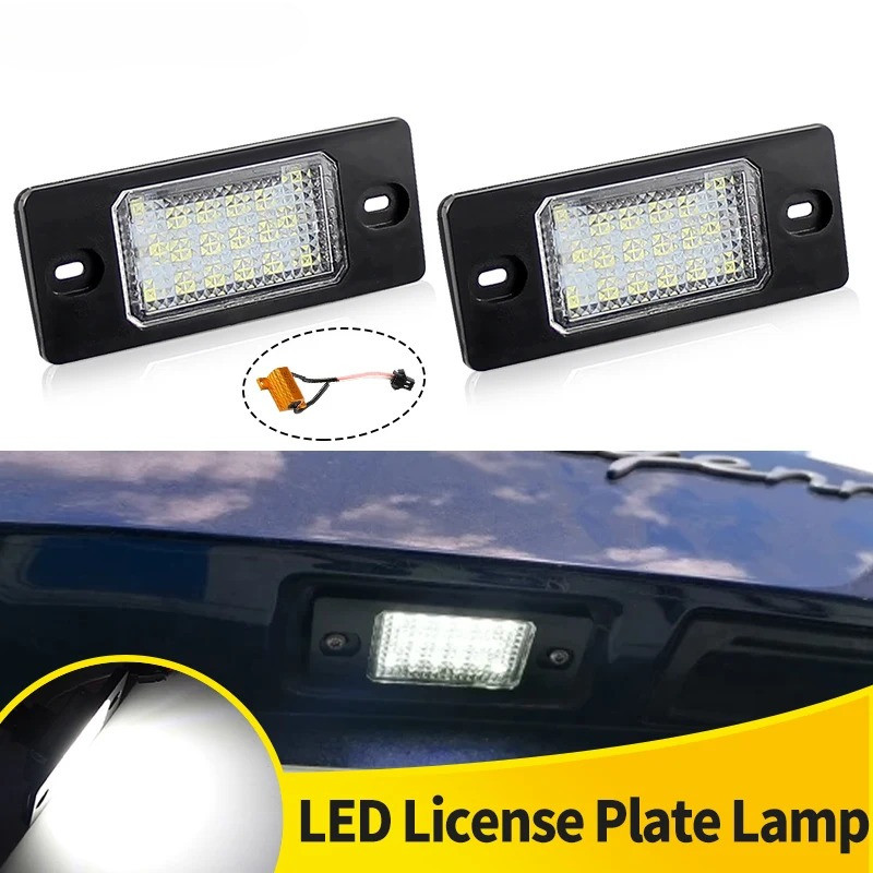 2 Pçs Carro LED Lâmpada Da Placa De Identificação Para Cayenne 955/957 (Modelo Chassi 9PA/9PA1) 2002-2010 Branco Acessór