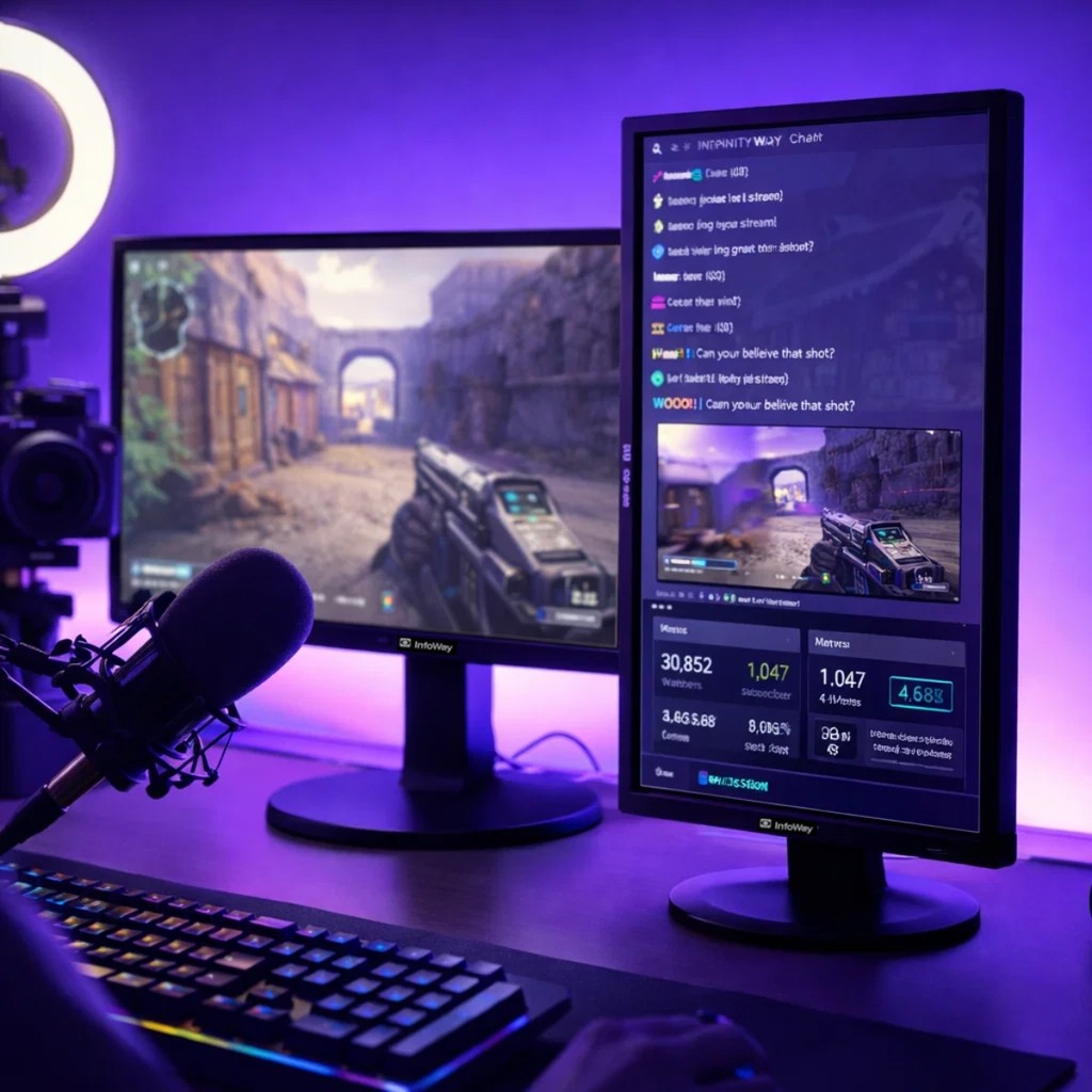 Monitor 19 Polegadas Streamers Live Chat Ajustável Giratória Preto — R$ 299,99 em Shopee, 40% OFF