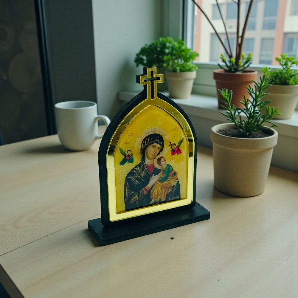 Capelinha Nossa Senhora do Perpétuo Socorro 14 cm