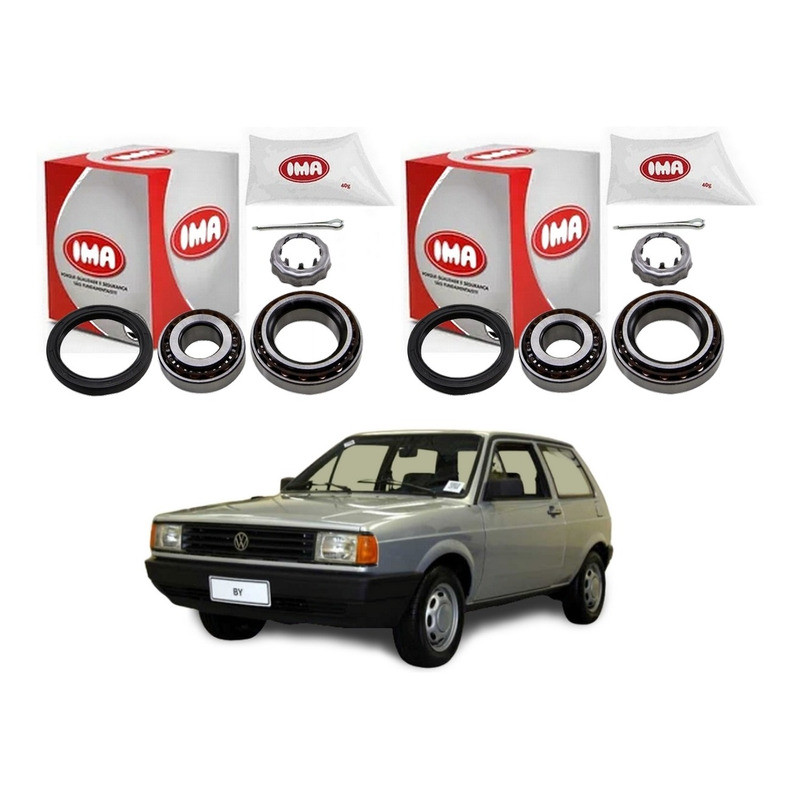 Par Kit Rolamento Roda Traseiro, Gol G1 Gol Quadrado 1.6 1980 A 1983
