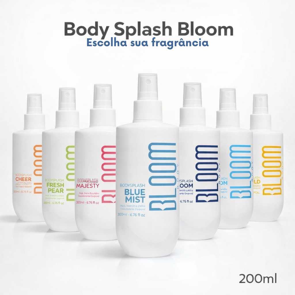 Bloom Body Splash 200ml Diversas Fragrâncias Para Escolha