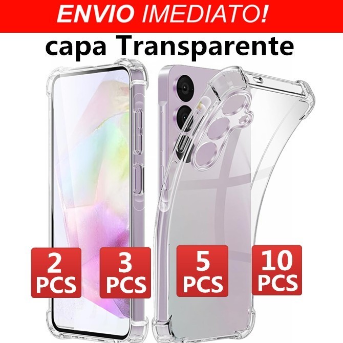 Capas Capinha Transparente TPU Anti Shock Para Samsung A04 A04S A04 CORE A04E A14 A24 A34 A54