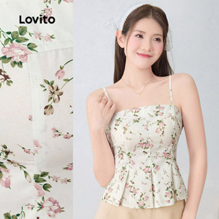 (NEW) Lovito Casual Top Lazer Padrão Primavera/verão Top para Mulheres L179AD112 em Oferta na Shopee