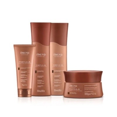 Kit Amend Nutrição Marula Fabulous Com 4 Produtos