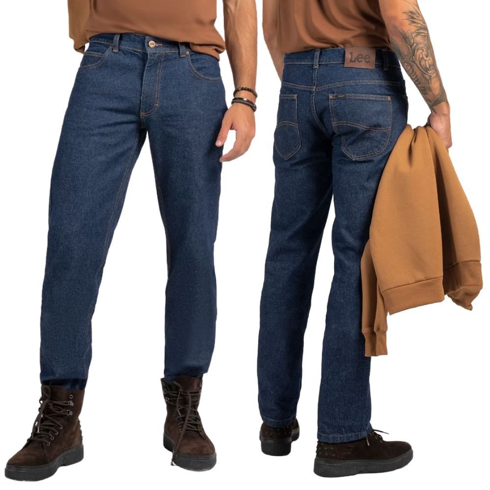 Calça Masculina Jeans Lee Chicago Regular Fit Arena Robusta Ref:1015L