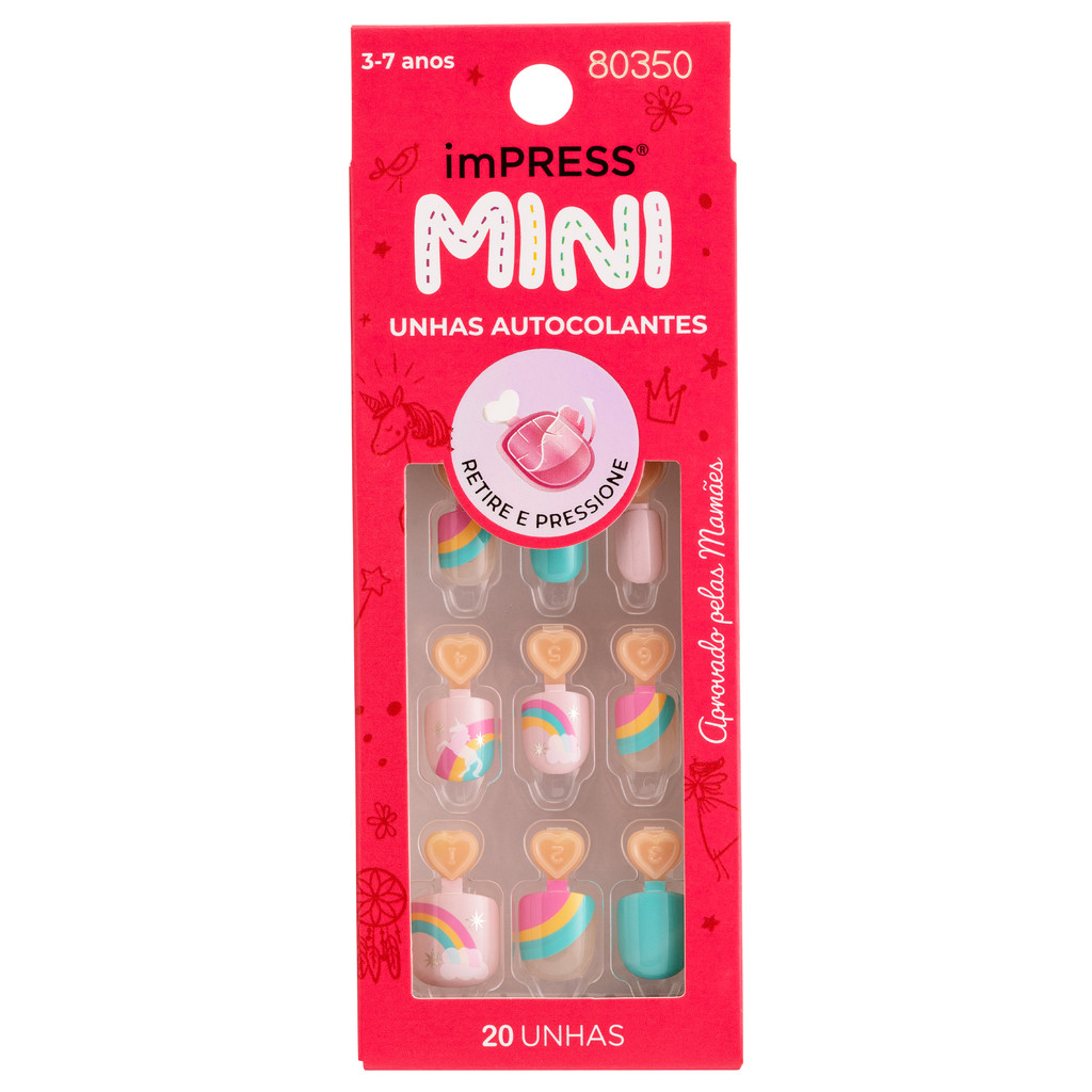 Unha Postiça imPress Mini Infantil Dreamland - Kiss New York