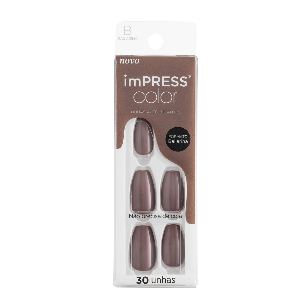Unha Postiça Autocolante imPRESS Color Bailarina Dusk Till Dawn - Kiss New York