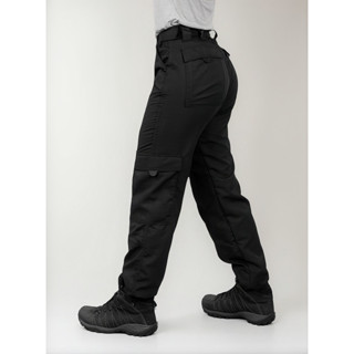 Calça tática Cargo  Militar Preta Feminina 6 Bolsos Peca Trilha Leve em Oferta na Shopee