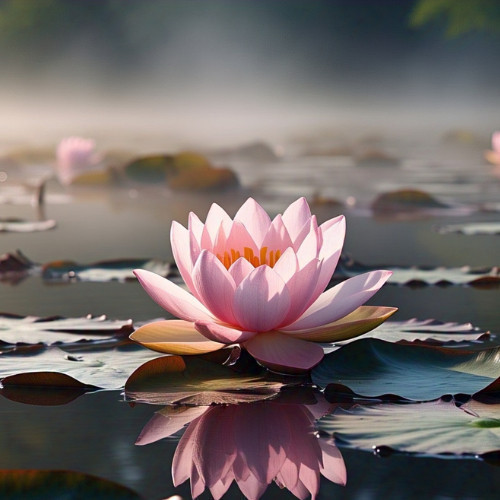 Rara Rara 5 Sementes de Flor de Lótus Rosa Nebulosa (Nelumbo nebulorosa) Com Manual de Plantio II