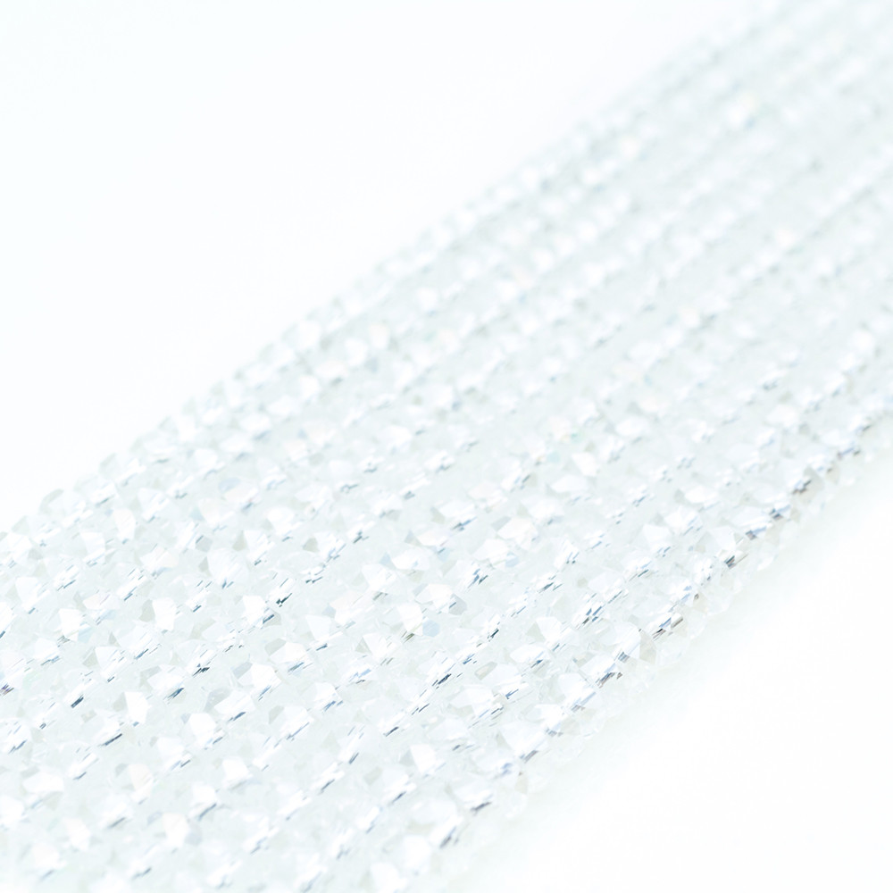 Fio de Cristal Facetado 4mm Cristal. 10 Fios - 1.280 Peças em Oferta na Shopee