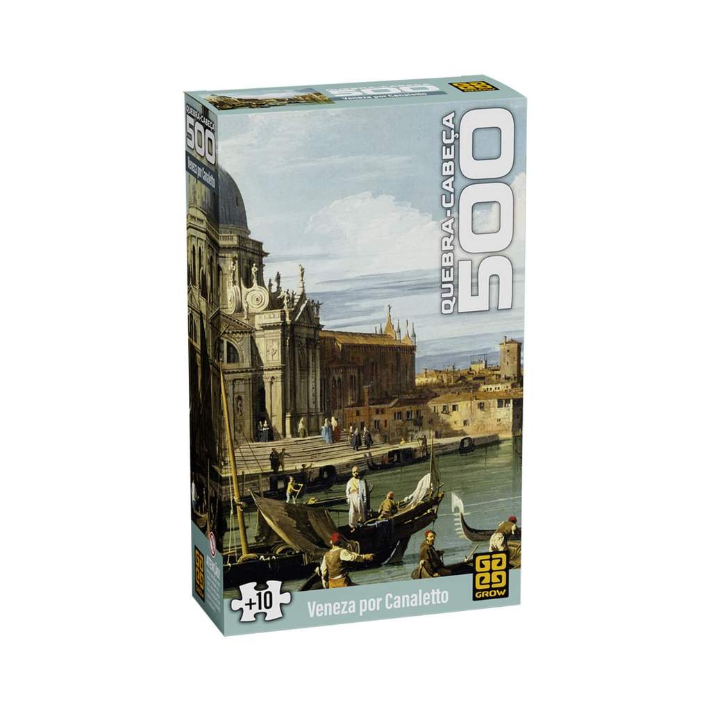 Quebra-cabeça 500 peças Veneza por Canaletto +10 Anos Grow - 04930