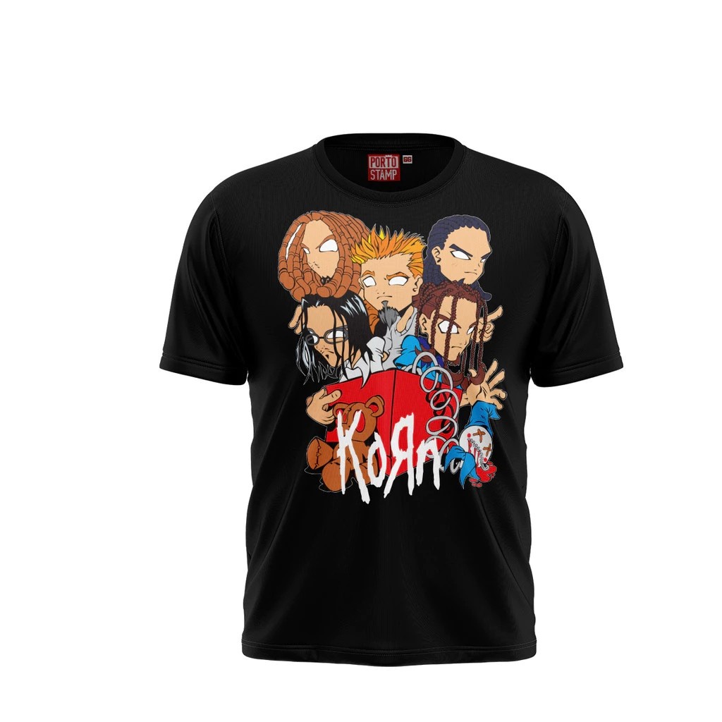 Tshirt Rock Masculina Arte Cartoon Estampada Lançamento Camiseta 100% Algodão Camisetão  Oversized - Ohana