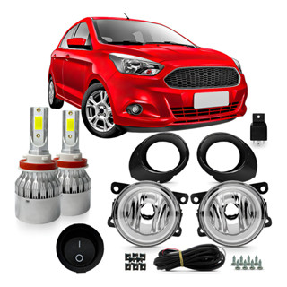 Kit Farol Neblina Ka 2015 2016 2017 2018 Lâmpada Super Led Branco em Oferta na Shopee