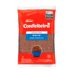 Granulado Chocolate Confeiteiro Macio 1.010kg Harald