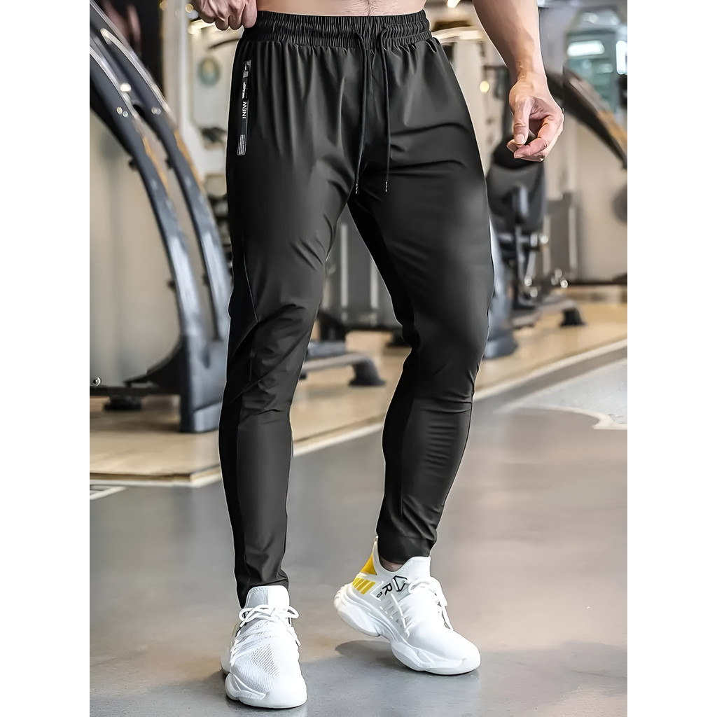 Calça Masculina Com Elastano Esportiva Fitness Slim Fit