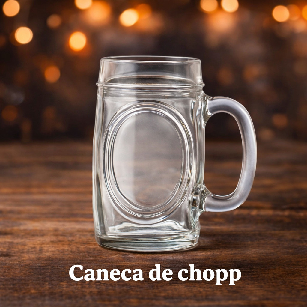 Caneca de Chopp - 350ml - Vidro Grosso – Super Resistente e Estilo Tradicional em Oferta na Shopee