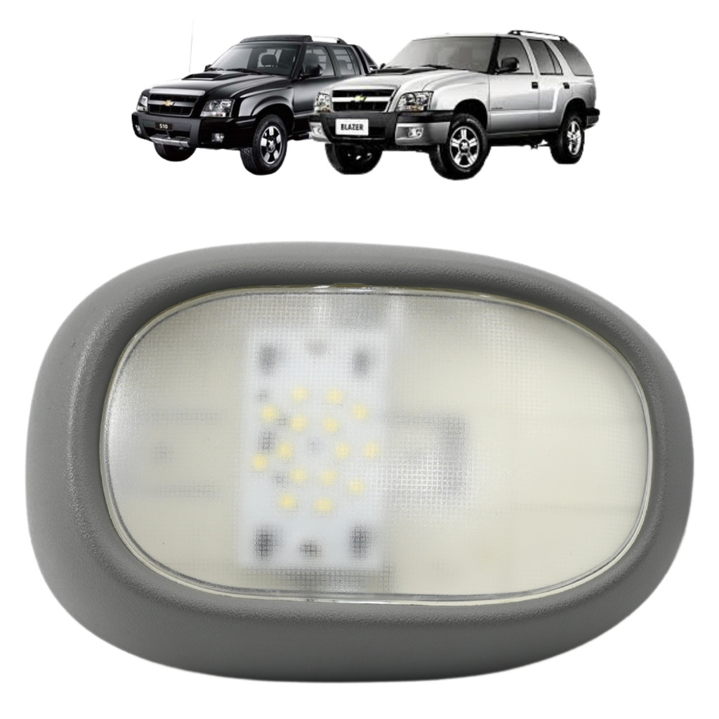 Lanterna Teto S10 1996 1997 1998 Até 2009 2010 2011 Com Placa LED 12V