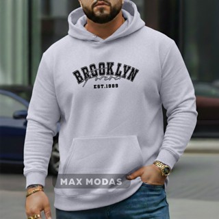 Blusa De Frio  Plus Size Moletomm Canguru Com Capuz e Bolso G1 ao G5 em Oferta na Shopee