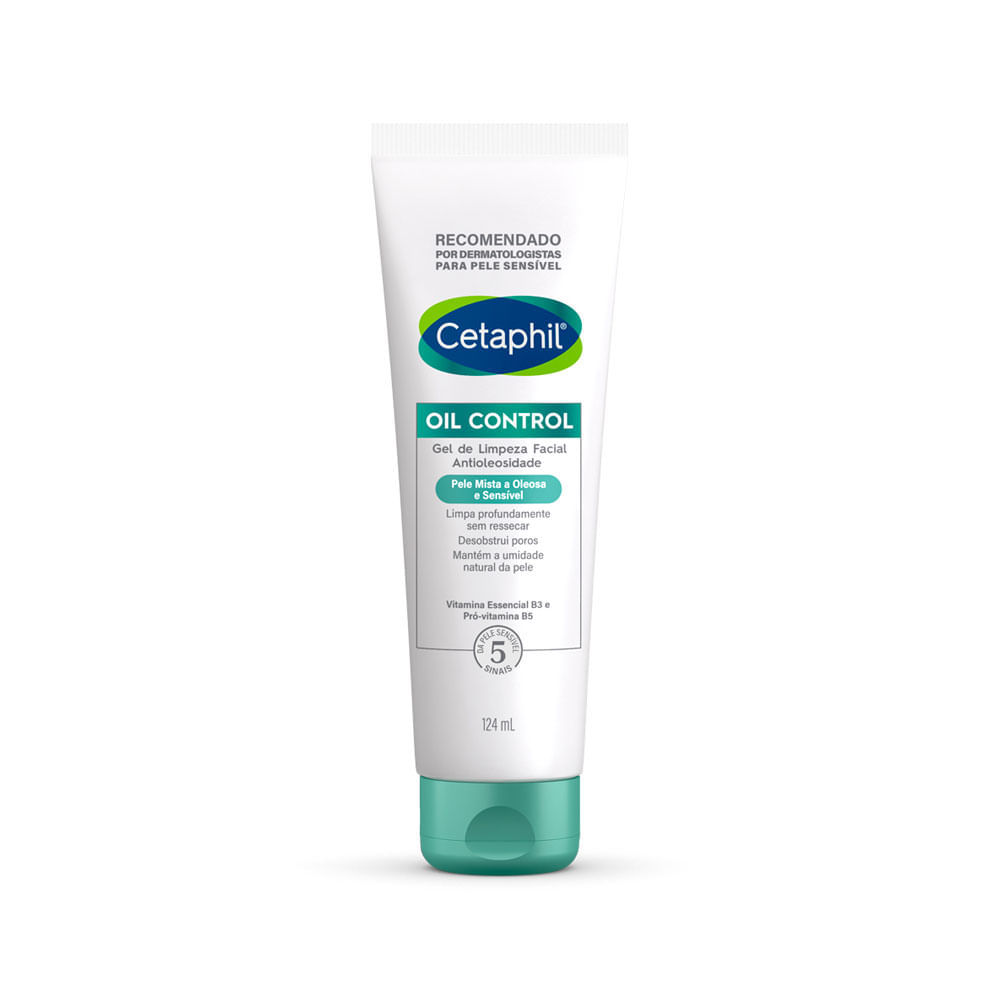Cetaphil Oil Control Gel de Limpeza Facial Antioleosidade Pele Mista a Oleosa e Sensível 124ml em Oferta na Shopee