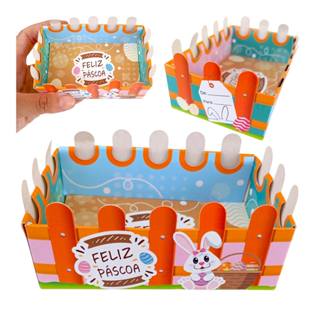 25 Mini Cesta Decorativa Ovo Páscoa Chocolate Trufa Presente em Oferta na Shopee