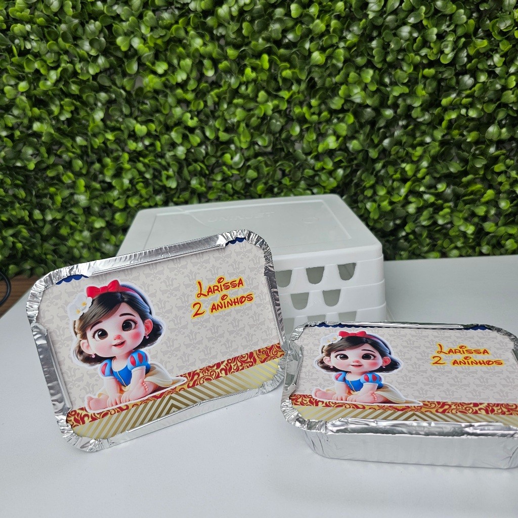 Marmitinha Personalizada BRANCA DE NEVE CUTE BABY - Personalizados - Festa infantil - Aniversário - Lembrancinha