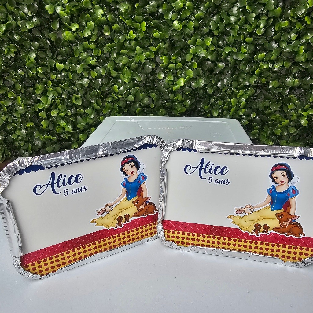 Marmitinha Personalizada BRANCA DE NEVE - Personalizados - Festa infantil - Aniversário - Lembrancinha