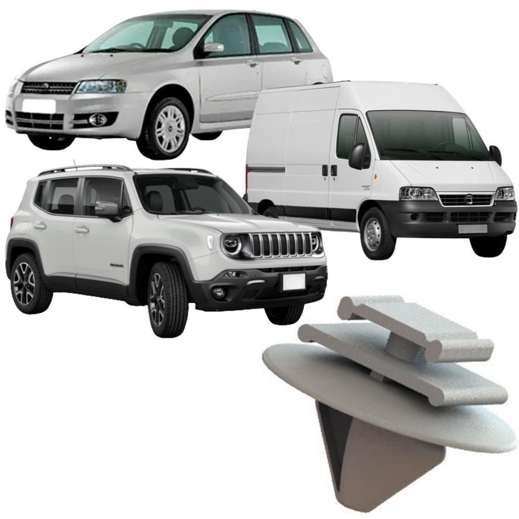 Grampo Do Friso Lateral Stilo Ducato Renegade Citroen C3 10 Unidades