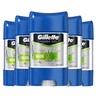 Kit Desodorante Gel Antitranspirante Gillette Hydra Gel Aloe 82g - 5 Unidades em Oferta na Shopee