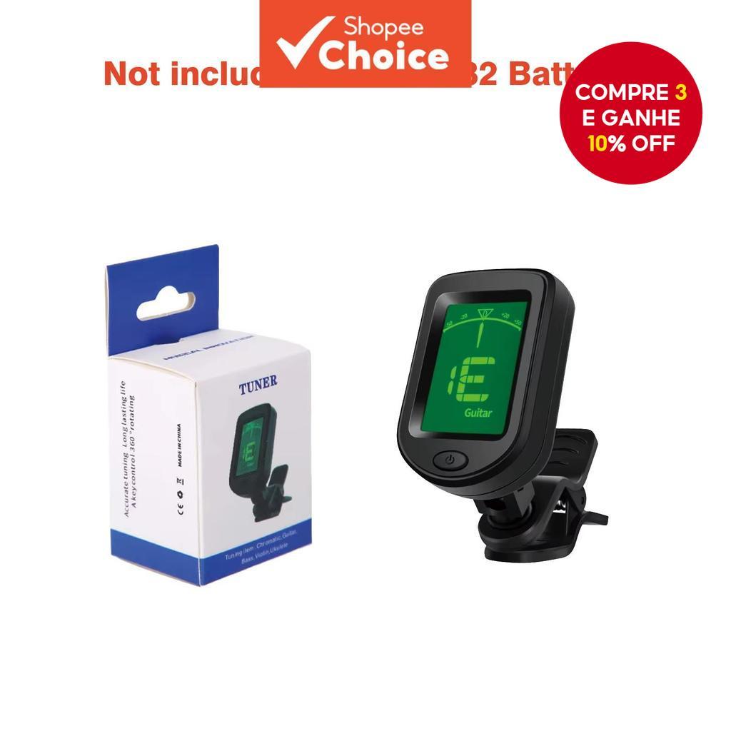 Miwyer Afinador Digital de Guitarra – Afinador Rotativo com Presilha (Alimentado por Bateria) | Afinador Cromático de
