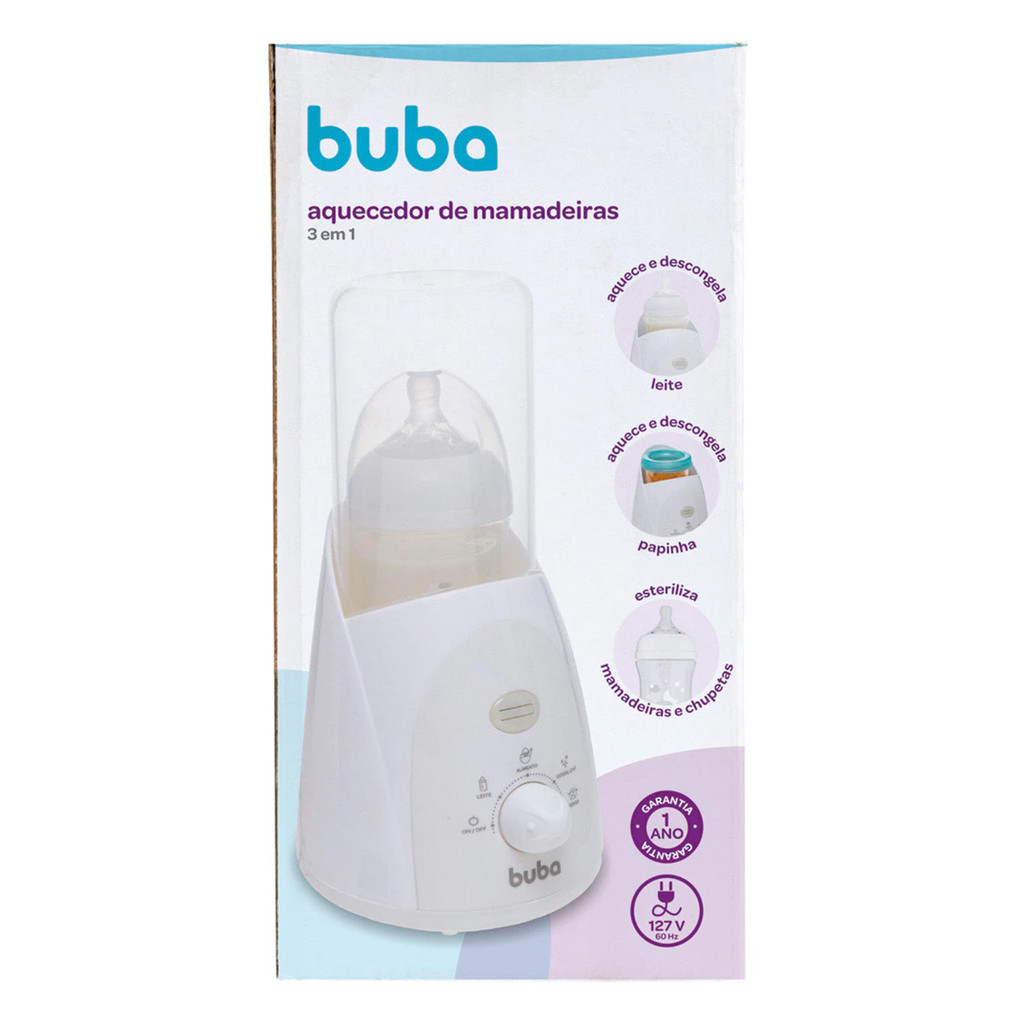 Aquecedor de Mamadeiras Buba Aquece, Esteriliza e Congela em Oferta na Shopee