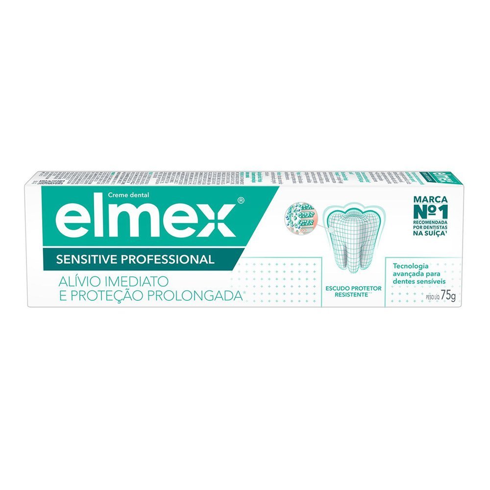Creme Dental Elmex Sensitive Professional 75g em Oferta na Shopee