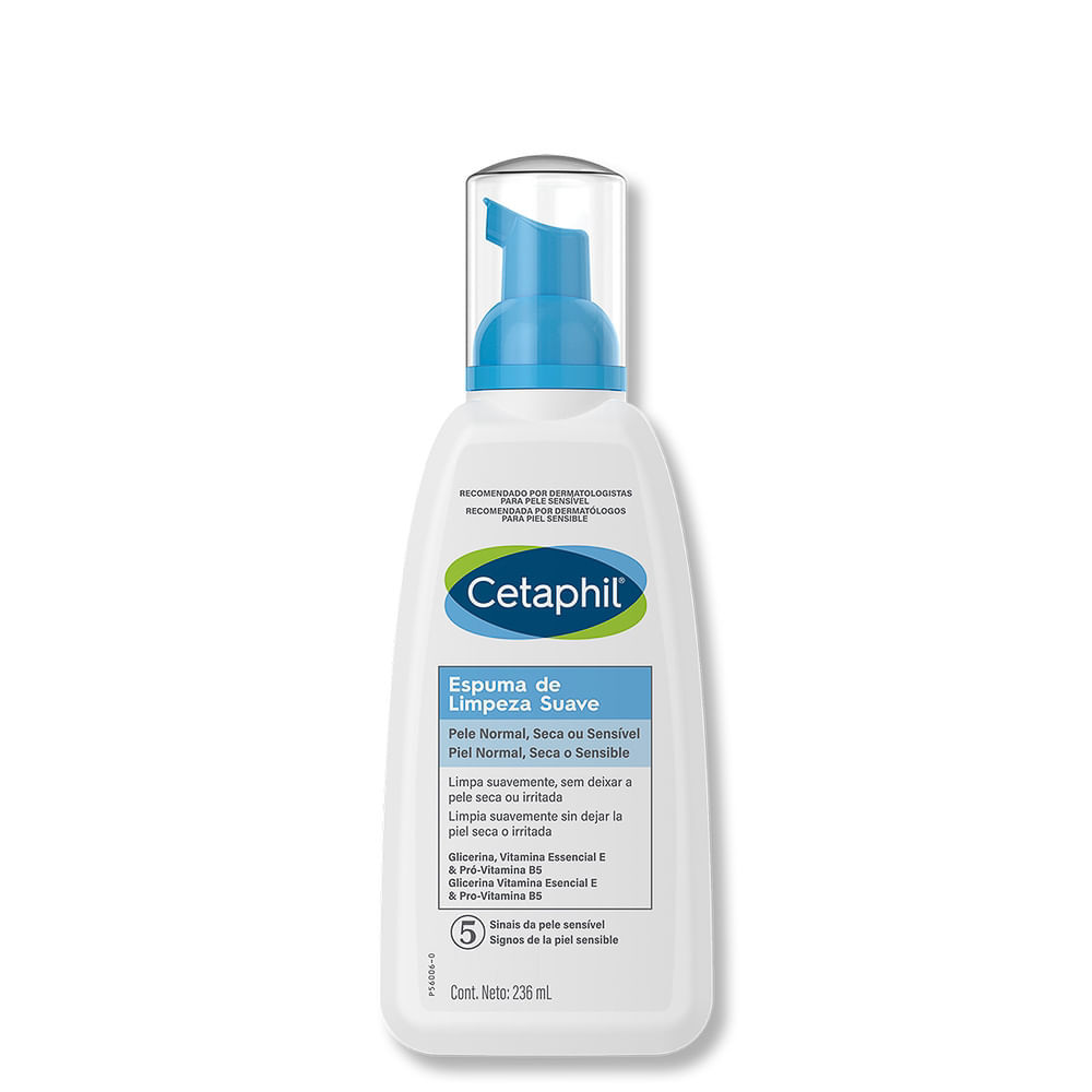 Cetaphil Espuma de Limpeza Suave 236ml em Oferta na Shopee