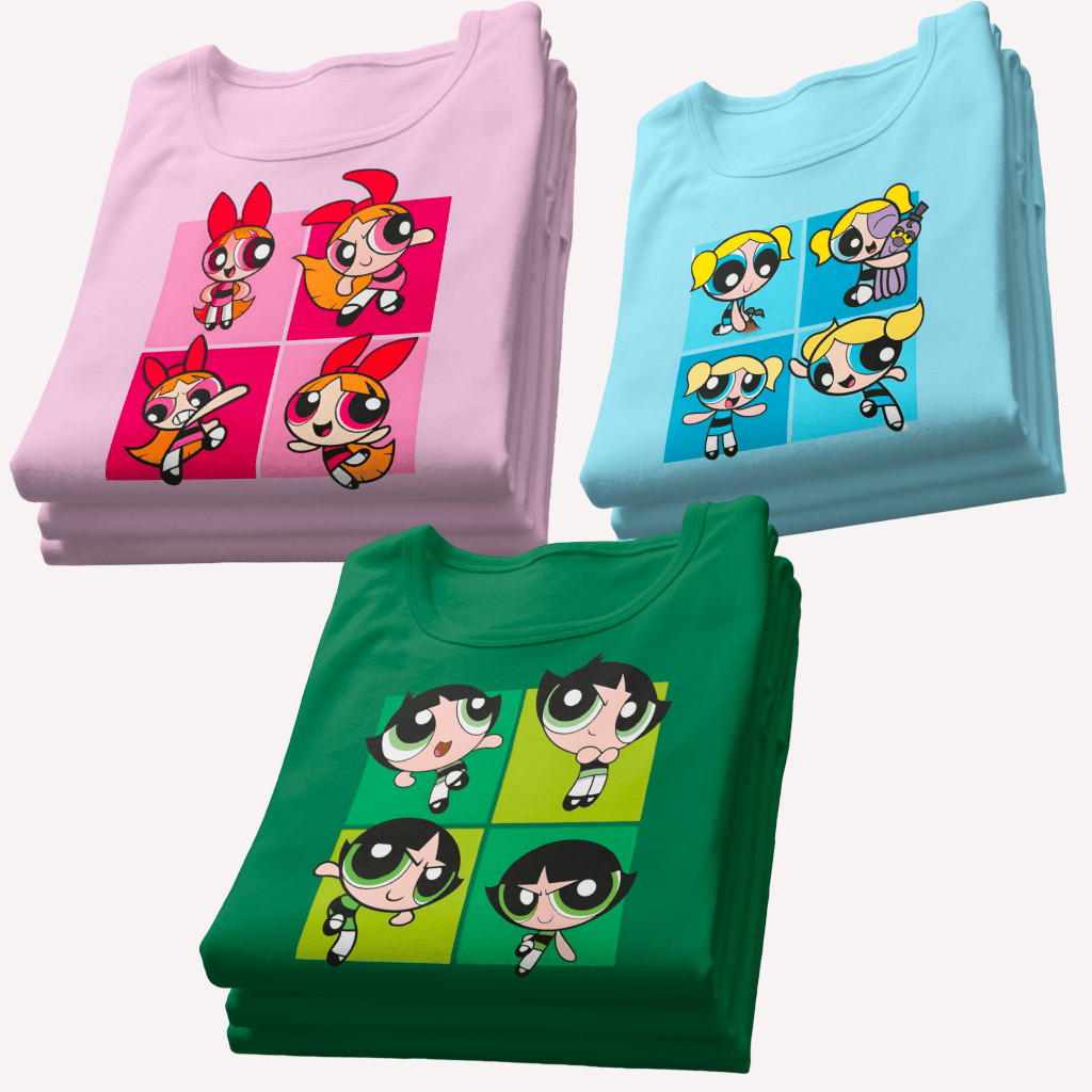 Camiseta Feminina Basica Estampada Super Poderosas Blusinha 100% Algodão T-shirt Feminina