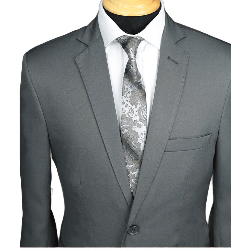 Terno microfibra chumbo liso