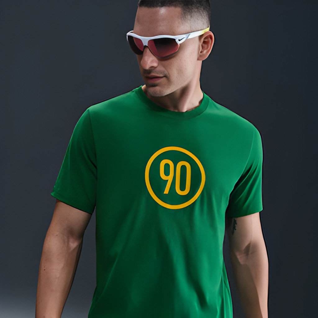 Camiseta Verde Do Brasil Total Copa Retro Estampada Original Minimalista Tee 100% Algodão