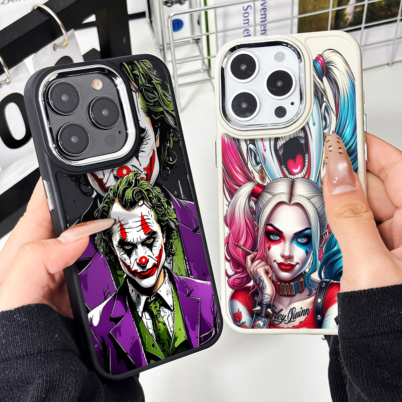Capinha para iPhone 11 13 12 pro xr xs max 14 15 16 17 pro max 14 plus 17 air capa de casal coringa joker silicone