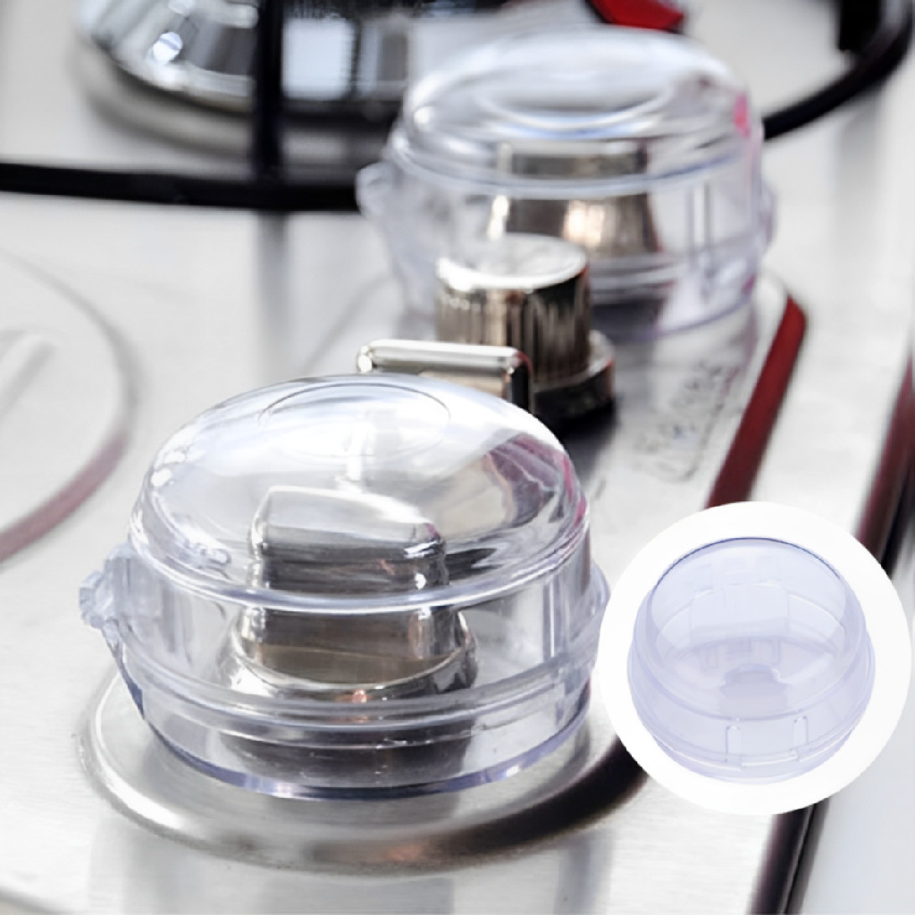 Kit 6 Peças Protetor Fogao Infantil Trava de Seguranca Para Botoes Anti Crianca Seguro Trava Valvula