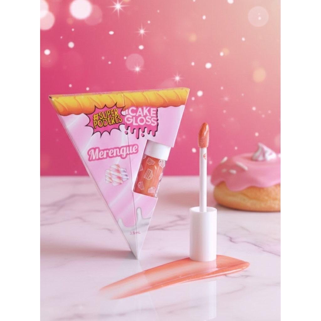 Cake Gloss Super Poderes Merengue Boca de Vidro Brilho Cintilante e Hidratação