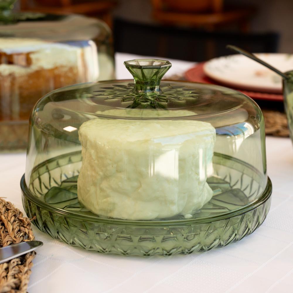 Queijeira Plástico Verde Glamour Plasútil em Oferta na Shopee