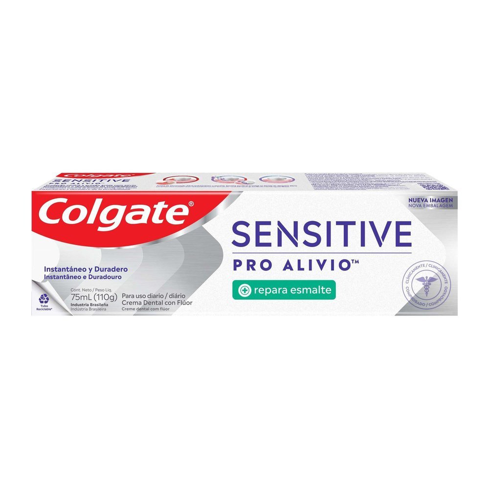 Creme Dental Colgate Sensitive Pro Alívio Repara Esmalte com 110g em Oferta na Shopee