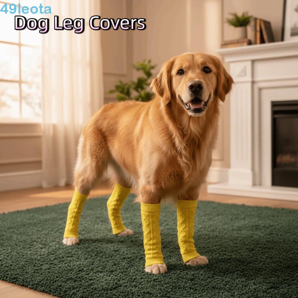 LEOTA Protetor De Cotovelo Para Animais De Estimação , Capas Elásticas Anti-Sujeira Pernas De Cachorro , Aquecedor De Ma