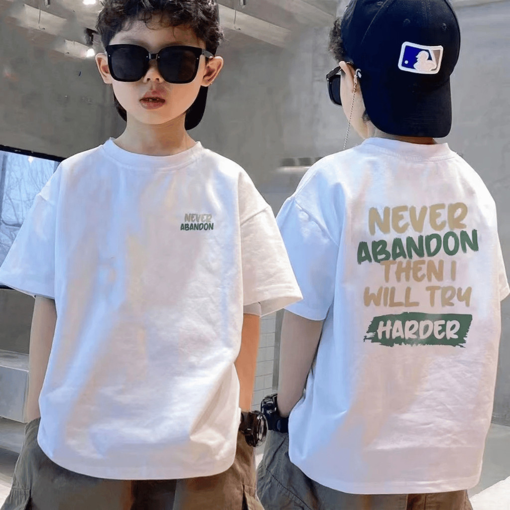 Crianças roupas 2025 novo estilo meninos de manga curta camiseta puro algodão meia manga estilo ocidental grandes menino