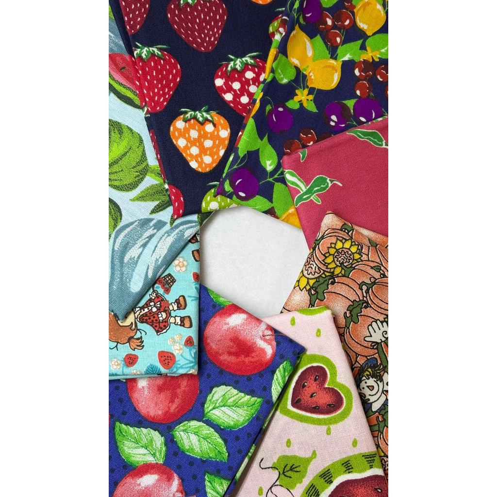 Kit Tecido Tricoline Algodão 8 Retalhos 25x75cm (R1)