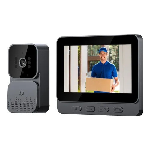 Câmera de Campainha de vídeo com tela de aldrava de porta bidirecional infravermelha NÃO RECARREGAVEL, USE NA TOMADA